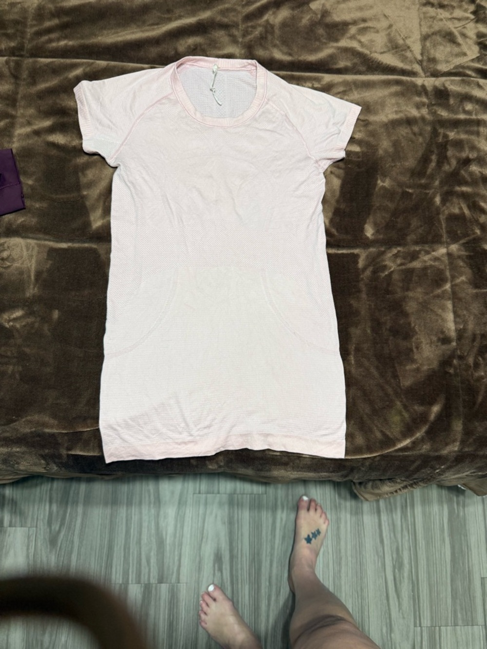 Woman’s size 6 Lululemon pink switfly tee